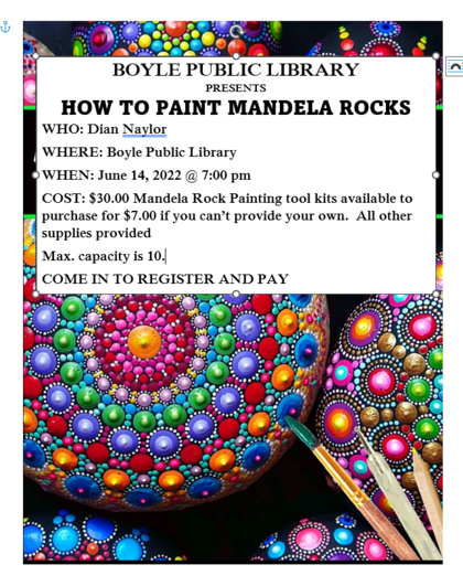 Mandela Rock Painitng Program